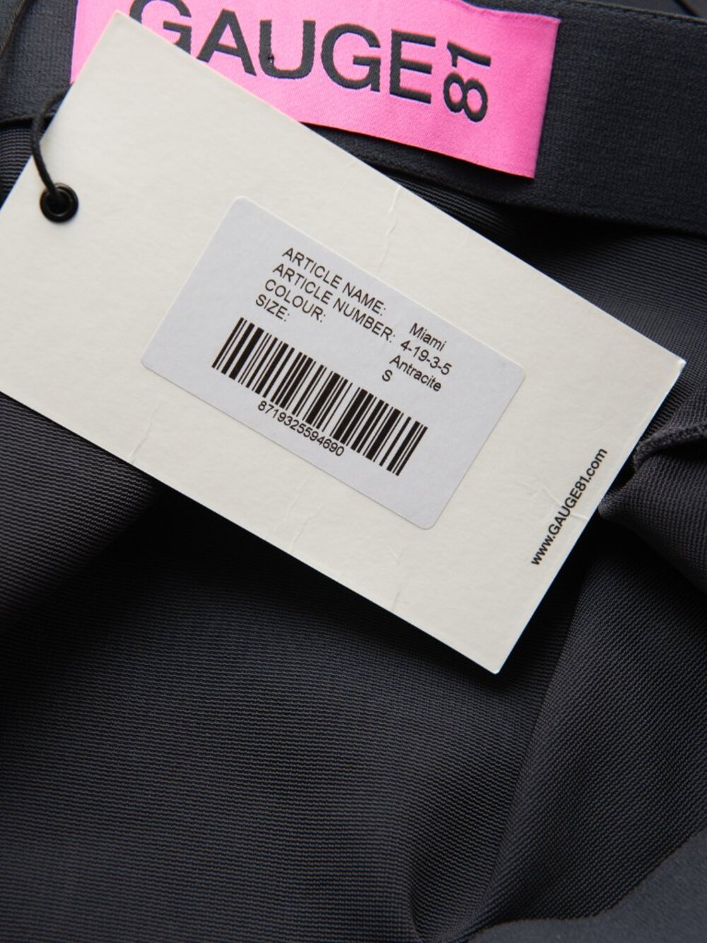 Gauge81 Miami Dress Mini Bodycon Strapless Anthracite Grey Size Small New - Picture 5 of 8